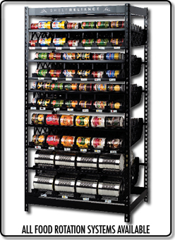 Full shelf racks from Shelf Reliance