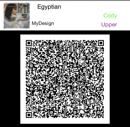 Egyptian QR Code for Animal Crossing