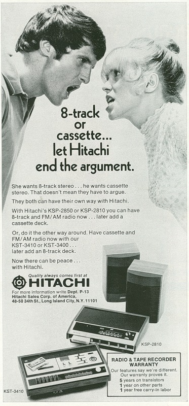 Hitachi 8 Track VS Cassette