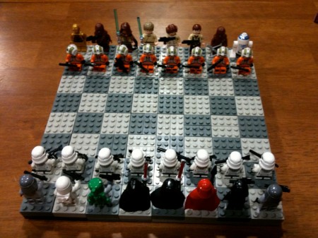 Click to see full sized Star Wars Lego chess board