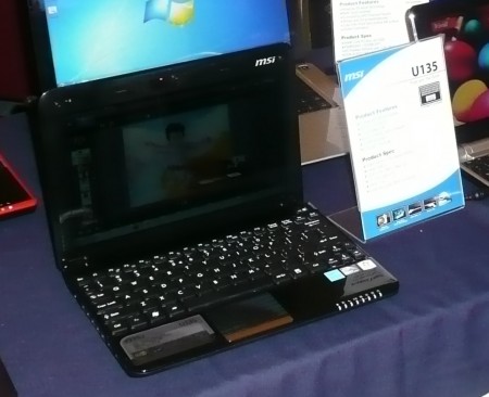 MSI Wind U135 at CES 2010