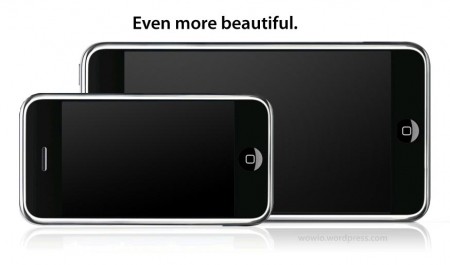 Photoshopped mockups of the iTablet