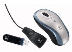 Logitech LX7 Cordless Optical Mouse - Silver